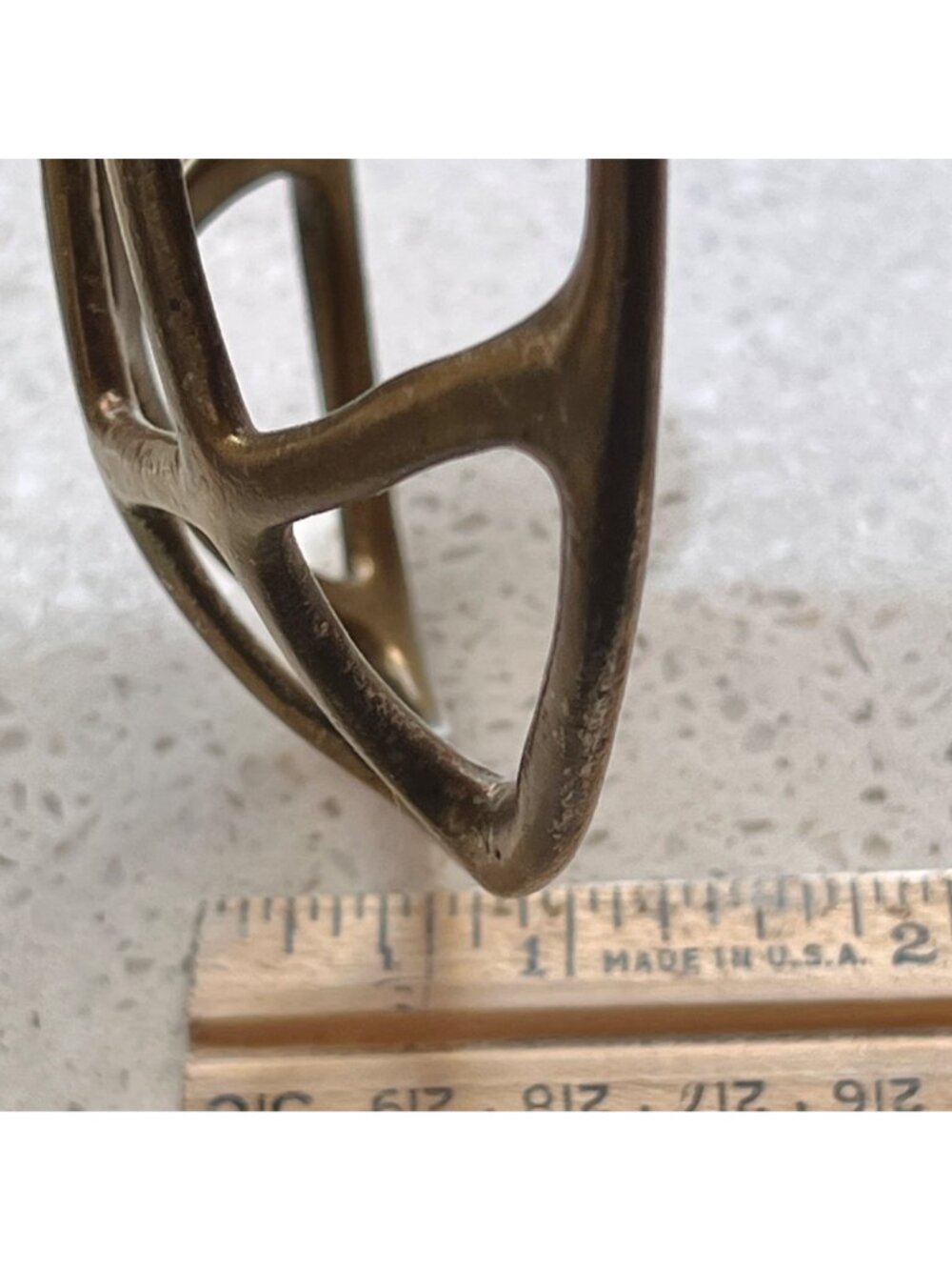 Victorian Style Brass Wall Mount Soap Holder 4.75" W  4.25" From Wall Kitchen - Picture 3 of 8